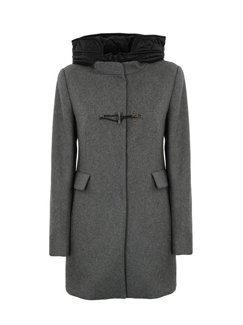 Toggle Coat in panno di lana grigio FAY | NAW59493430 UKMB600